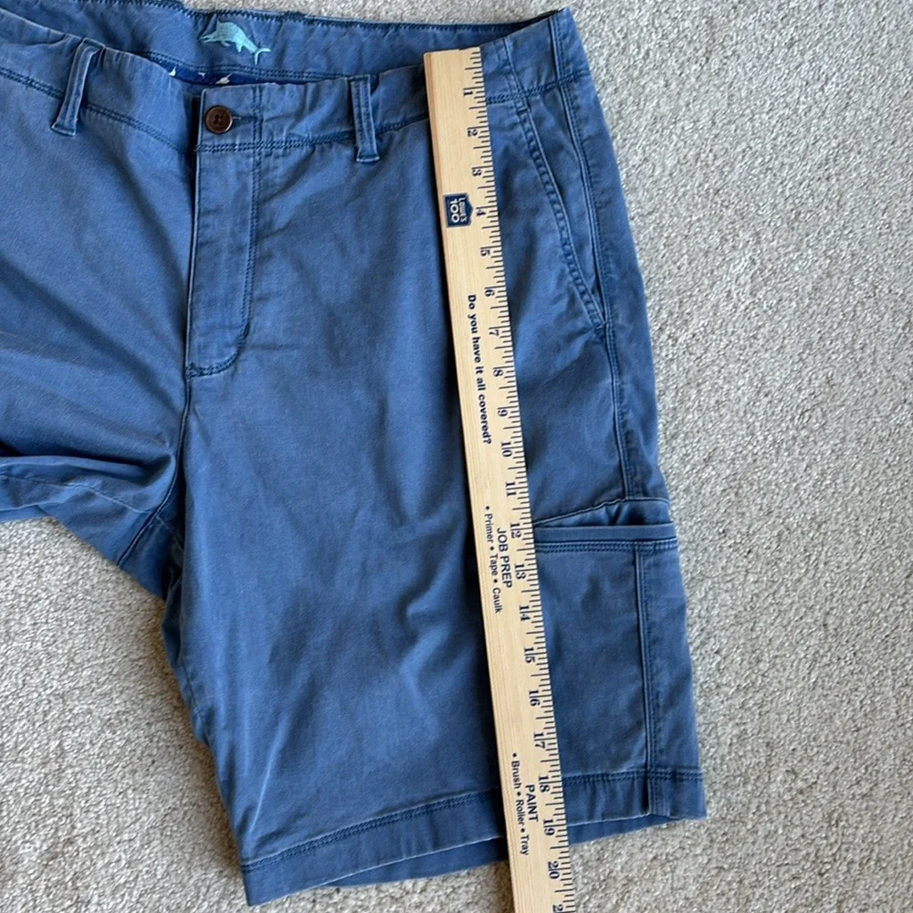 Tommy Bahama‎ Blue Cotton Blend Chino Golf Vacation Shorts Mens Size 36